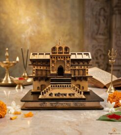 3D Handcrafted Wooden Badrinath Temple Replica | Badrinath Dham Model
