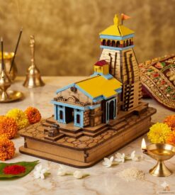 3D Kedarnath Temple Wooden Model – Kedarnath Dham Shiv Mandir Replica