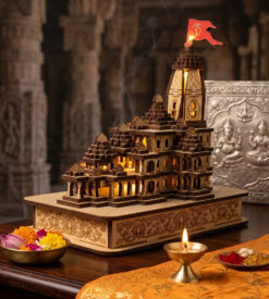 Ayodhya Ram Mandir Wooden Model – 3D Ram Temple Replica Decor