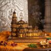 3D Ram Mandir Ayodhya Wooden Model with Lights – Ram Temple Replica