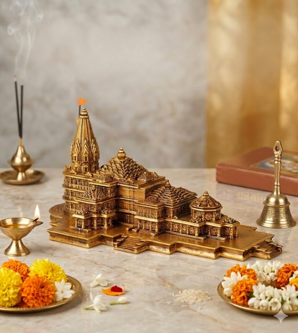 Ayodhya Shri Ram Mandir Replica | 6-Inch Premium Ram Temple Model