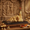 Golden Ram Mandir Model – Metal Ram Mandir Ayodhya Temple Replica