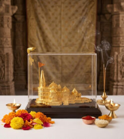 Shri Ayodhya Ram Mandir Golden Model – Ram Mandir Replica Decor