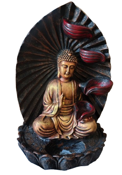 Buddha Water Fountain, Water Fountain Pump With Led Light, Table Top Fountain, Spiritual Fountain