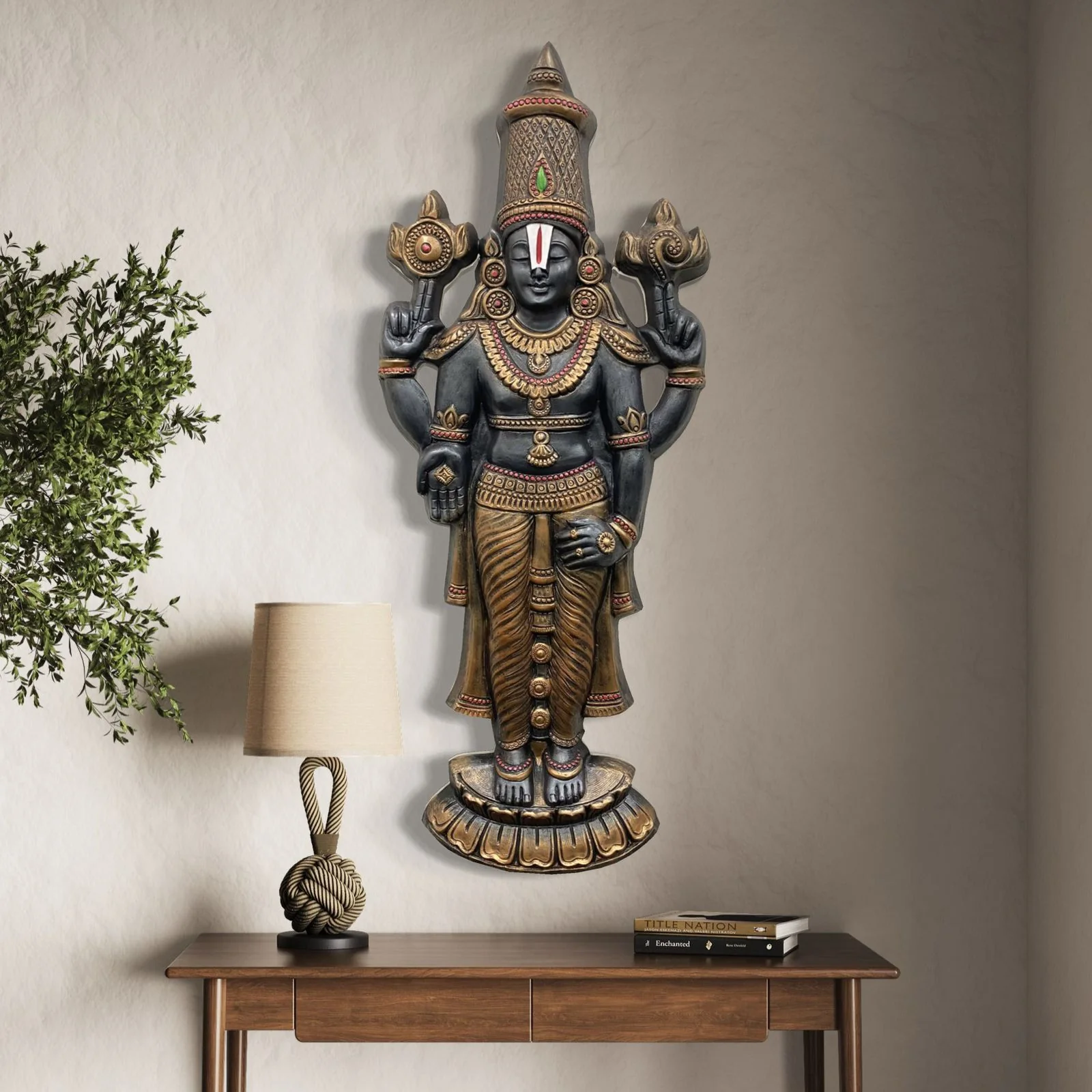 Tirupati Balaji 3D Wall Mural, 3D Balaji Wall Hanging, 3D Wall Mural - Image 8