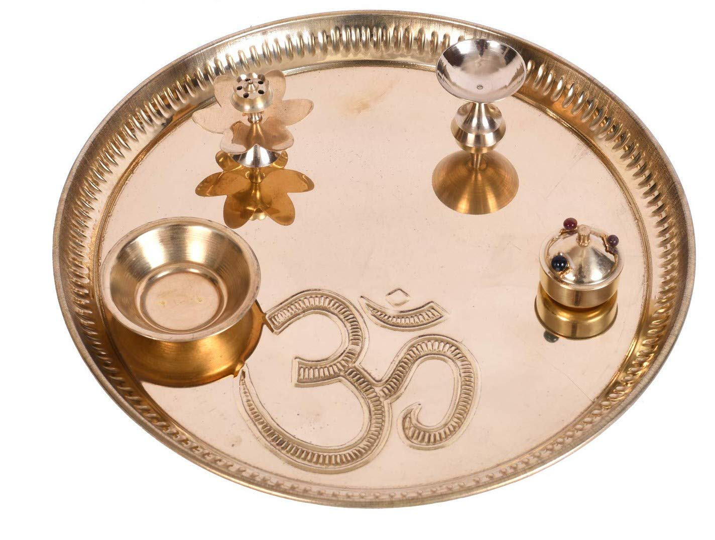 Brass Pooja Thali Set