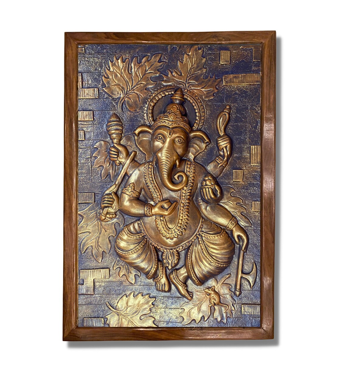 Ganesha Wall Hanging, 3D Ganesha Wall Mural, Home Decor Ganesha Mural - Image 5