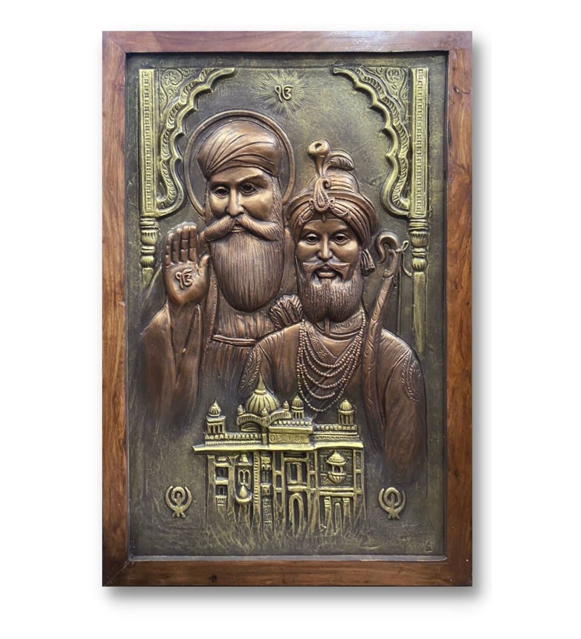 Guru Nanak & Guru Govind Singh Ji Wall Mural Art, 3D Mural Wall Art, Wall Art