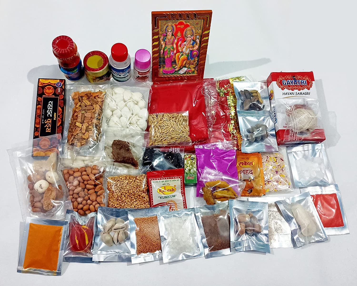 Alternative view of Pooja Kit, Lakshmi Ganesh Pooja Kit, Complete Pooja Item Samagrih, Lakshmi Ganesh Pooja