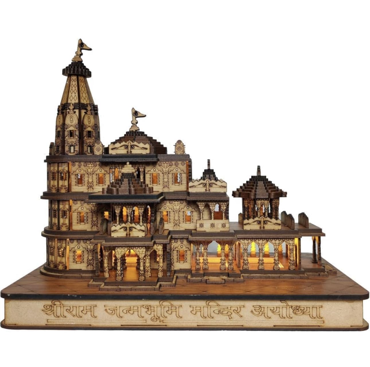 Ram Mandir Wooden Replica