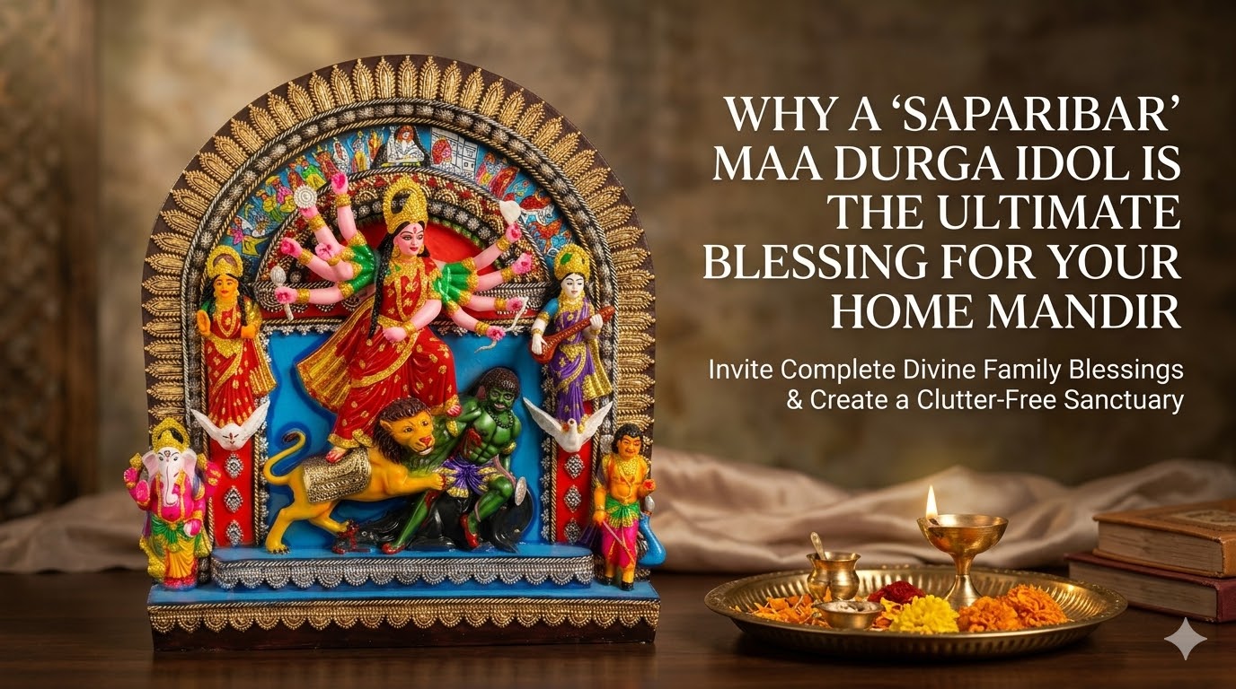 Why a 'Saparibar' Maa Durga Idol is the Ultimate Blessing for Your Home